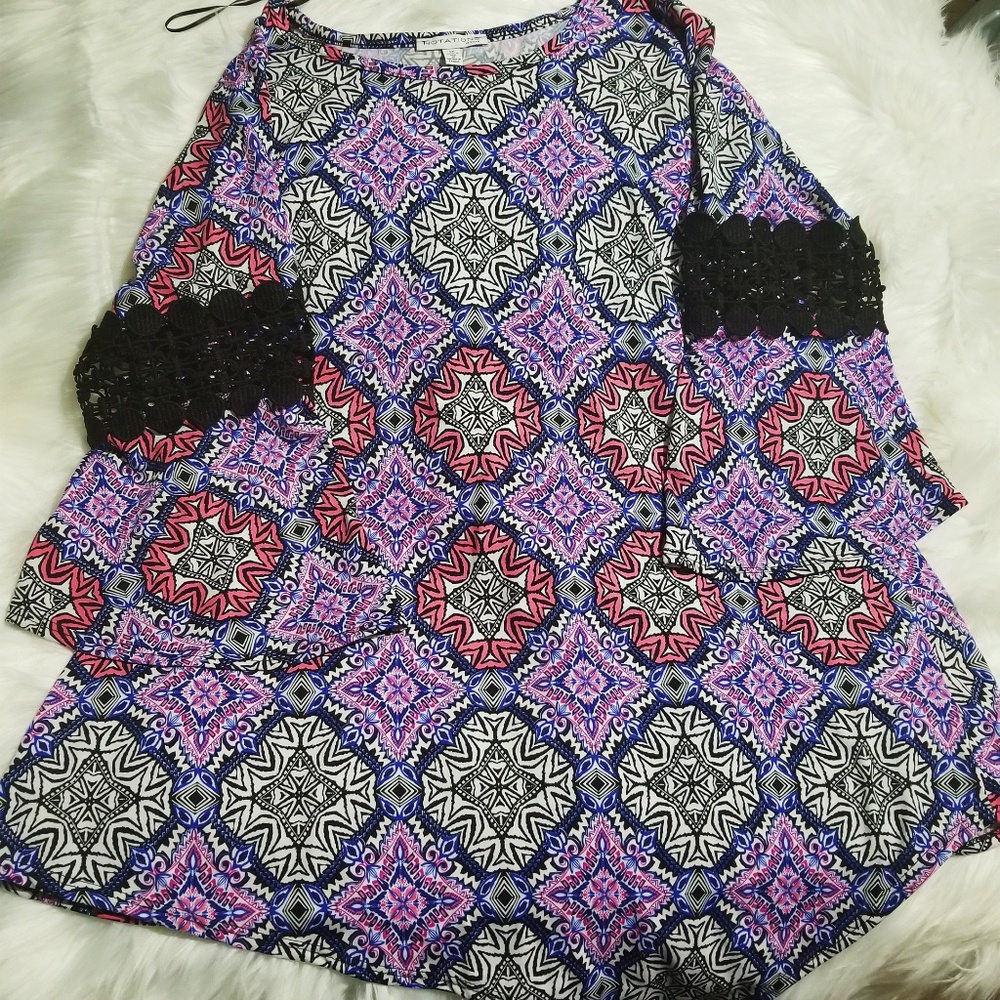 Notations| Purple and Pink Blouse